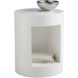 Beacon 22.5 X 18 inch High Gloss White End Table